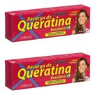 Kit Com 2 Novex Recarga De Queratina Reconstruçao Capilar Forte 80g