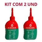 Kit com 2 Óleo Singer 100ml Lubrificante Máquinas Ferramentas Portas