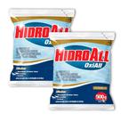 Kit Com 2 Oxiall Hidroall Oxidante Para Piscinas E Spas Limpeza 500g Kit Com 2 Oxiall Hidroall Oxidante Para Piscinas E Spas Limpeza 500g
