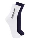 Kit com 2 Pares de Meias Esportiva Cano Médio Speedo 8032 Colorido