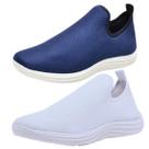 Kit com 2 pares de tênis meia masculino ortopédico leve e uso diário