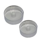 Kit com 2 Peças de Aro Modelador de Hamburguer em Inox com Compactador KIT2DOU Doupan