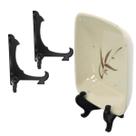 Kit Com 2 Peças Suporte Para Pratos e Azulejos Preto 10cm
