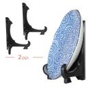 Kit Com 2 Peças Suporte Para Pratos e Azulejos Preto 20cm