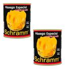 Kit Com 2 Pêssegos Em Calda Especial Schramm Lata 830g Kit Com 2 Pêssegos Em Calda Especial Schramm Lata 830g