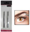 Kit com 2 Pinça para Sobrancelhas com Ponta Diagonal Kit com 2 Pinça para Sobrancelhas com Ponta Diagonal