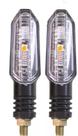 Kit com 2 Pisca Led Seta Honda Cbx250 Cbx200 Xr250 Fan125 Titan150 Yamaha YBR125 Fazer 150 Tornado Suzuki yes 125 Dafra