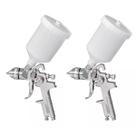 Kit com 2 pistola de pintura h827p hvlp 1,4mm 600ml pdr
