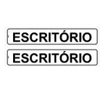 Kit com 2 Placas de Sinalização Auto Adesivas para Setor de Escritório - Poliestireno Kit com 2 Placas de Sinalização Auto Adesivas para Setor de Escritório - Poliestireno