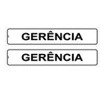 Kit com 2 Placas de Sinalização Autoadesivas para Porta - Setor de Gerência e Gerente - 5x25cm - Poliestireno Kit com 2 Placas de Sinalização Autoadesivas para Porta - Setor de Gerência e Gerente - 5x25cm - Poliestireno