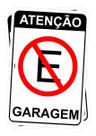 Kit com 2 Placas de Sinalização - Aviso: Proibido Estacionar na Garagem 20x30cm Kit com 2 Placas de Sinalização - Aviso: Proibido Estacionar na Garagem 20x30cm