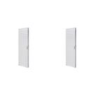 Kit com 2 Portas de Aço Lambri 215x83cm Batente 12cm Qualitysol