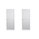 Kit com 2 Portas de Alumínio Laminada 210x70cm Soft Plus Mgm