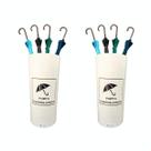 KIT com 2 Portas Guarda chuva 22 Litros com Adesivo Identificador para Manter Chãos Limpos e Secos