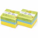 Kit com 2 POST-IT Cubinho Verde 400 Folhas 47.6MM X 47.6MM