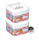 Kit Com 2 Potes Porta Mantimento Cozinha Hermético Transparente 400ml Kit Com 2 Potes Porta Mantimento Cozinha Hermético Transparente 400ml
