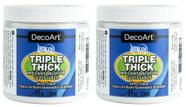 Kit com 2 Potes - Verniz Brilhante Triple Thick DecoArt (Pote) - 237 ml Cada