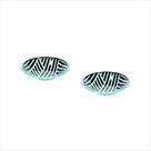 Kit Com 2 Pratinhos Em Vidro Redondo Fantasia Black & White