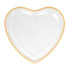 Kit com 2 Pratos Formato de Coração Sweet Heart Golden Lines