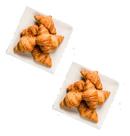 Kit Com 2 Pratos Quadrados 25cm 100% Melamina Gourmet Mix