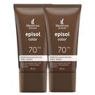 Kit com 2 Protetor Solar Episol Color Tom 5 Negro FPS70 40ml cada