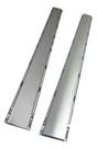 Kit com 2 Ralos Lineares em Inox 10x100 Modelo Cola Piso com Aro e Tela