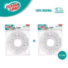 kit Com 2 Refil Microfibra Mop Giratorio Fit Flas Limp Original