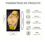 Kit Com 2 Relógios Quartz Feminino Com Pulseira De Couro Kit Com 2 Relógios Quartz Feminino Com Pulseira De Couro