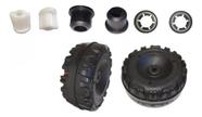 Kit Com 2 Rodas, Buchas E Travas