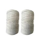 Kit com 2 Rolos - Cordão Fio de Algodão para artesanato