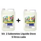 Kit com 2 Sabonetes Dove perfumado e hidratante 5 litros