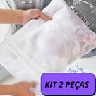 Kit com 2 sacos de Lavar Roupas-Evite Danos e Bolinhas Protege Roupas Finas e Sensíveis