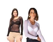 Kit com 2 Segundas Pele Manga Longa Fio40 Selene Feminina