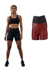 Kit Com 2 Short Legging 3D Academia Fitness Feminino