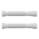 Kit com 2 Sifão Universal Extensivo Branco 70cm para Cozinha, Banheiro, Tanque etc. - Blukit Kit com 2 Sifão Universal Extensivo Branco 70cm para Cozinha, Banheiro, Tanque etc. - Blukit