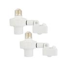 Kit com 2 Soquetes para Lâmpada com Sensor de Movimento E26/E27 110-240 V