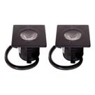 kit com 2 spots quadrados 3000K OPUS ECO Preto ST1355