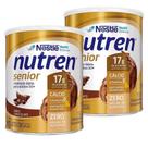 Kit com 2 Suplemento Alimentar Nutren Senior Chocolate 370g cada