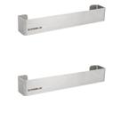 Kit Com 2 Suporte Em Aço Inox Escovado Para Pano De Pia Melhor Organização Na Sua Cozinha E Área Gourmet - Kitchen