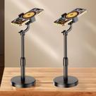 Kit Com 2 Suporte Tripé Para Mesa Com Mini Pedestal Ajustável 360 Ideal Para Gravação De Vídeos