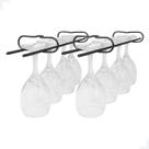 Kit com 2 Suportes Suspensos para Taças 40cm Aço Carbono Preto Plug Lar