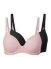 Kit com 2 Sutiãs com Aro e Bojo Liz 51818 Taça B Colorido Kit com 2 Sutiãs com Aro e Bojo Liz 51818 Taça B Colorido