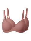 Kit com 2 Sutiãs com Aro e Bojo Liz 51818 Taça B Kit com 2 Sutiãs com Aro e Bojo Liz 51818 Taça B
