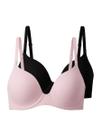 Kit com 2 Sutiãs com Aro e Bojo Push Up Liz 51805 Taça B Colorido