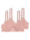 Kit com 2 Sutiãs com Aro e sem Bojo W Triumph Brigitte 24785 Taça B