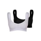 Kit com 2 Sutiãs Top Trifil C00901/0901 Sem Costura - Preto/Branco