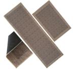 Kit com 2 Tapete Passadeira Antiderrapante Cozinha Emborrachado NilosDecor