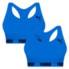 Kit com 2 Tops Sem Costura Com Elastico Fitness Academia Sport Puma