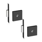 Kit Com 2 Und Fechadura Trava Tetra Quadrada Zm 11500 Pado Preto