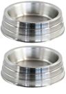 Kit com 2 Unidades Comedouro para Cães de Aluminio Pesado - Médio 1200ml